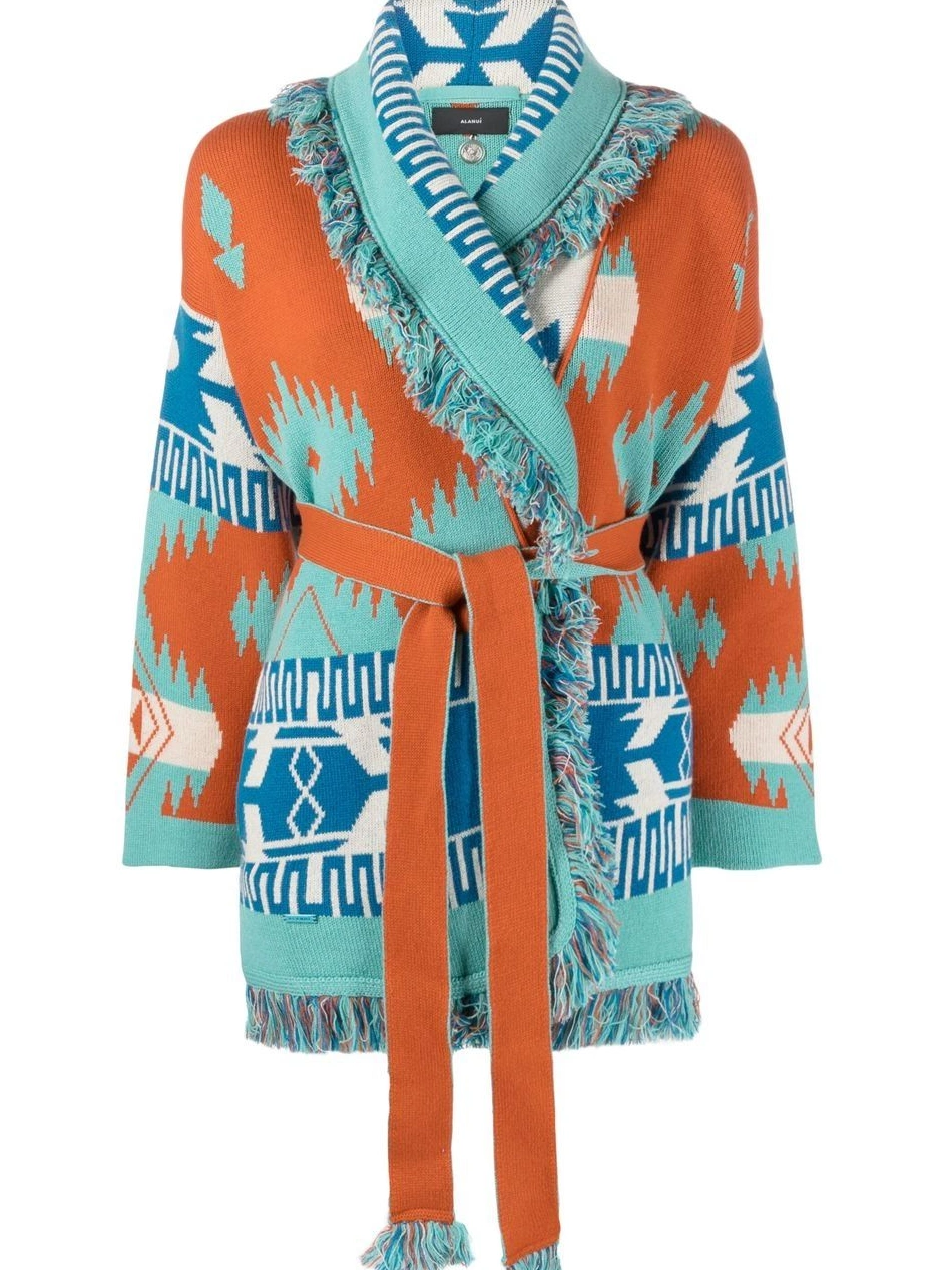 Icon Lily Alanui Women cardigan jacquard Tiger 0425